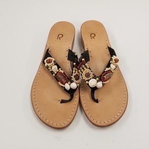Made on Italy's Amalfi Coast ARTIGIANATO RALLO Handmade Sea Shell Sandals